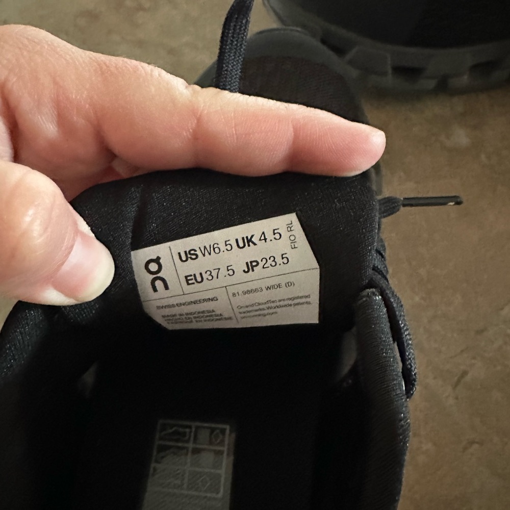 On Running Women's Athletic Shoes - Black